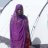 Falmata in front of her ShelterBox tent after escaping Boko Haram in Nigeria