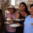 Women cooking in a community kitchen