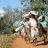 women carrying aid in Mozambique