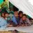 Children in Nepal under a den